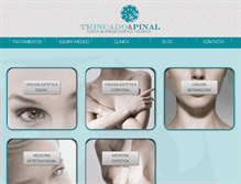 Tablet Screenshot of clinicatrincadopinal.com